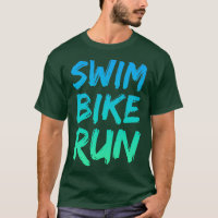 Swim Bike Run Triathlon diseño fresco 3