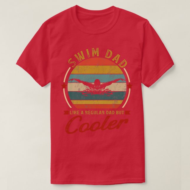 Camiseta Swim Dad (Diseño del anverso)