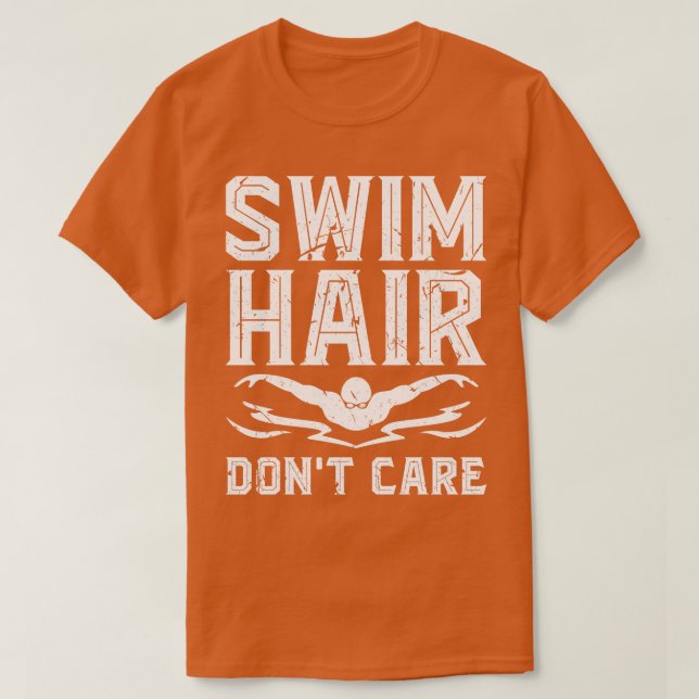 Camiseta Swim Hair Dont e Swimmer (Diseño del anverso)