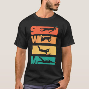 Camiseta Swim Life Orgulloso Natación Atleta Entrenador Wat