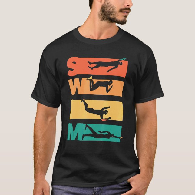 Camiseta Swim Life Orgulloso Natación Atleta Entrenador Wat (Anverso)