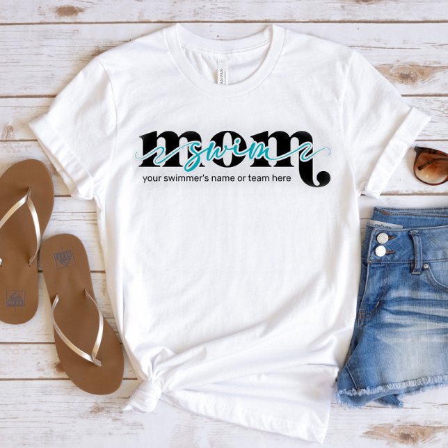 Camiseta Swim Mom T-Shirt (Subido por el creador)