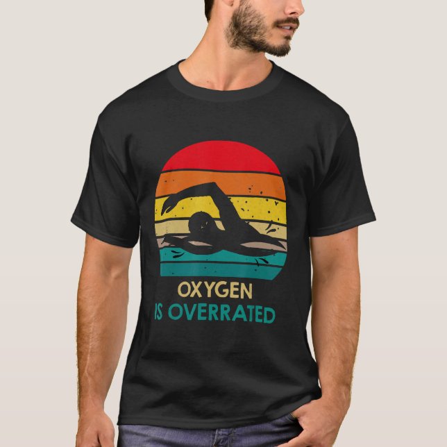 Camiseta Swim Oxygen Está Sobrevalorado Por El Equipo De Na (Anverso)