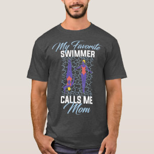 Camiseta Swimmer Mom Funny Swimming Gift