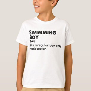 Camiseta Swimming Boy Funny Definition Swimer