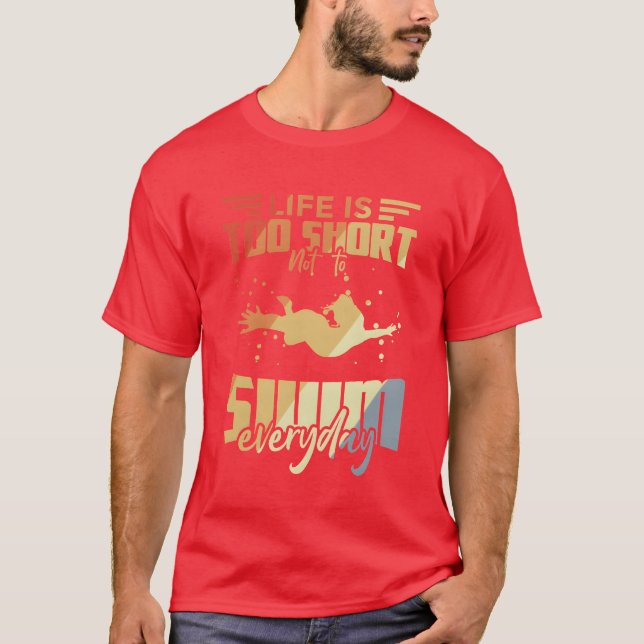 Camiseta Swimming Quotes funny (Anverso)
