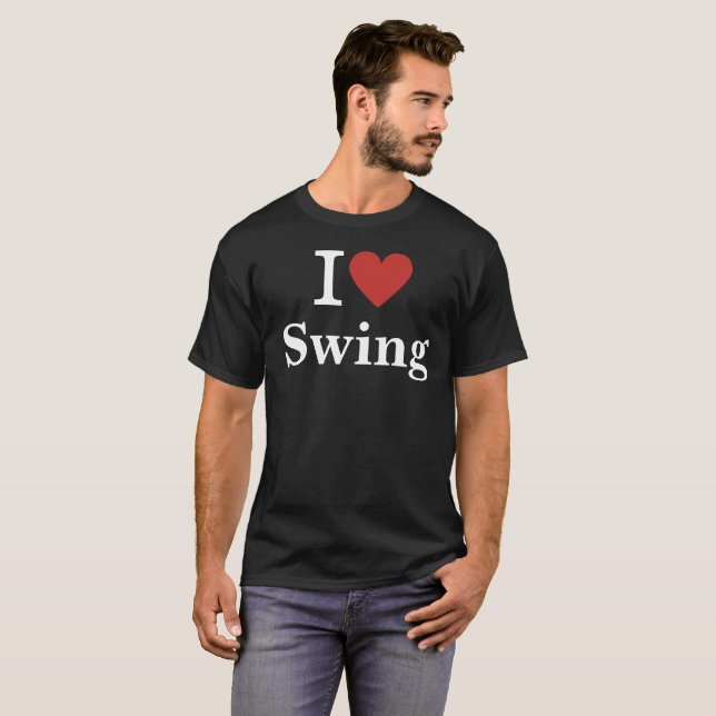 Camiseta ❤️ Swing PERSONALIZADO Men's (Anverso completo)