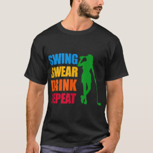 Camiseta Swing Swear Bebe Repeat Love Golf