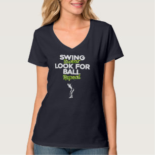 Camiseta Swing Swear Look For Ball Repeat Funny Vintage Gol