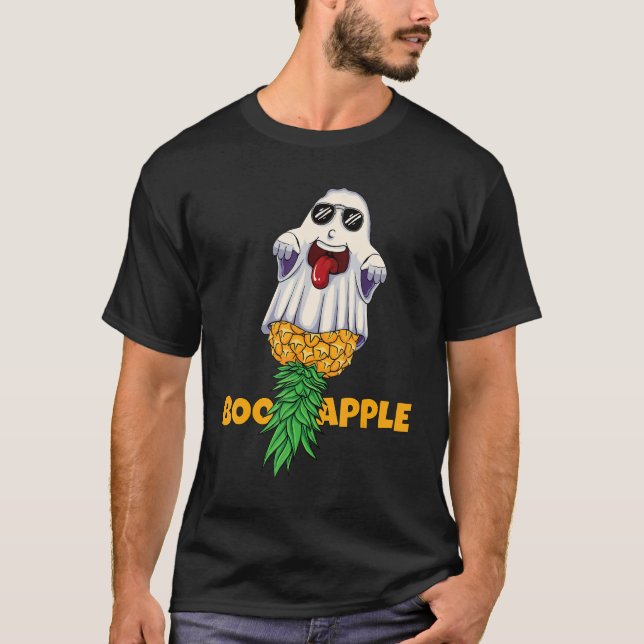 Camiseta Swinger Halloween BooApple Boo Pineapple Ghost Men (Anverso)