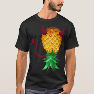 Camiseta Swinger Upside Down Bad Pineapple Devil Horn