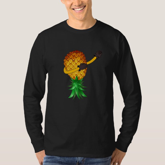 Camiseta Swinger Upside Down Dabbing Pineapple for Women Me (Anverso)