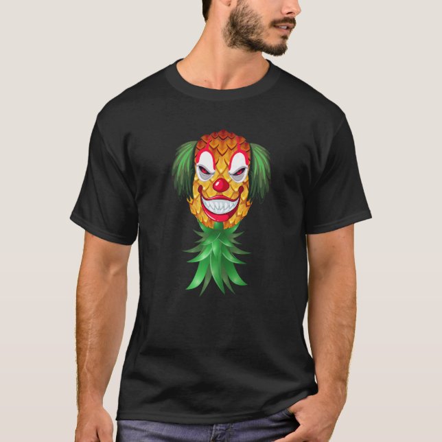 Camiseta Swinger Upside Down Pineapple Creepy Clown Hallown (Anverso)
