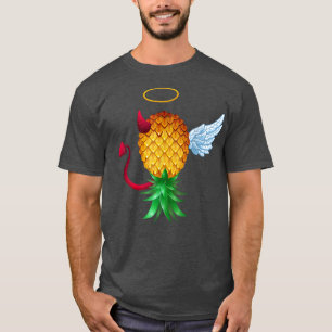 Camiseta Swinger Upside Down Pineapple Half Devil Half Ange