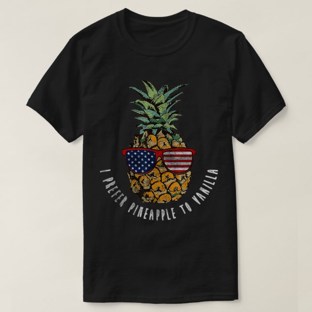 Camiseta Swingers Lifestyle prefieren la piña a la vainilla (Diseño del anverso)