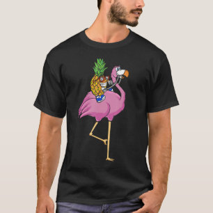Camiseta Swinging de piña Viajando Flamingo Swinger Men Wom
