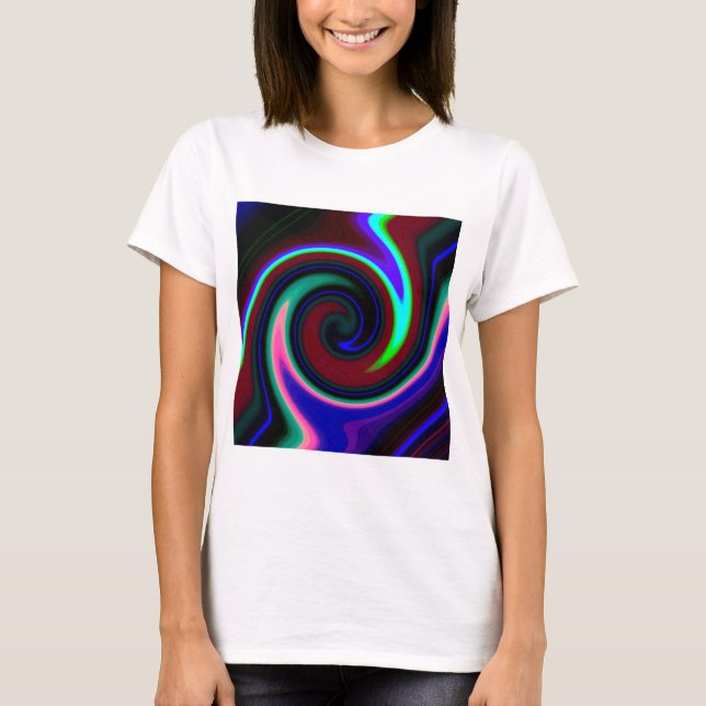 Camiseta Swirl Retro Neon (Anverso)