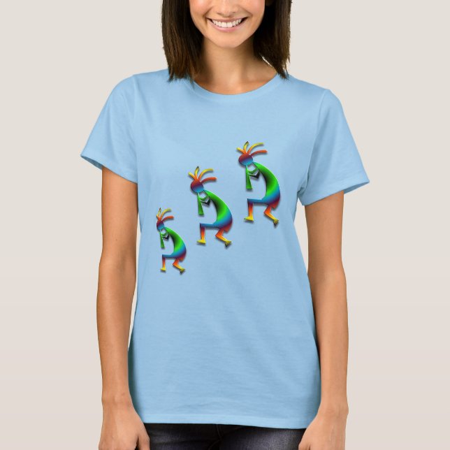 Camiseta Swirl Verde Kokopellis (Anverso)