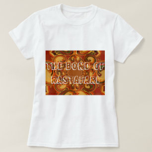 Camiseta Swirling Resumen naranja, tonos marrones y verdes