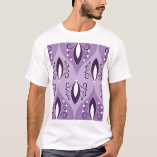Camiseta Swirls Vintage Geometric Seamless Art