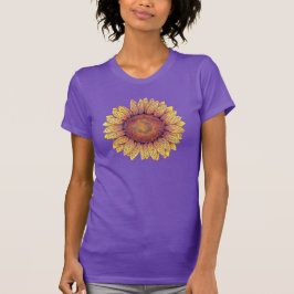Camiseta Swirly Sunflower