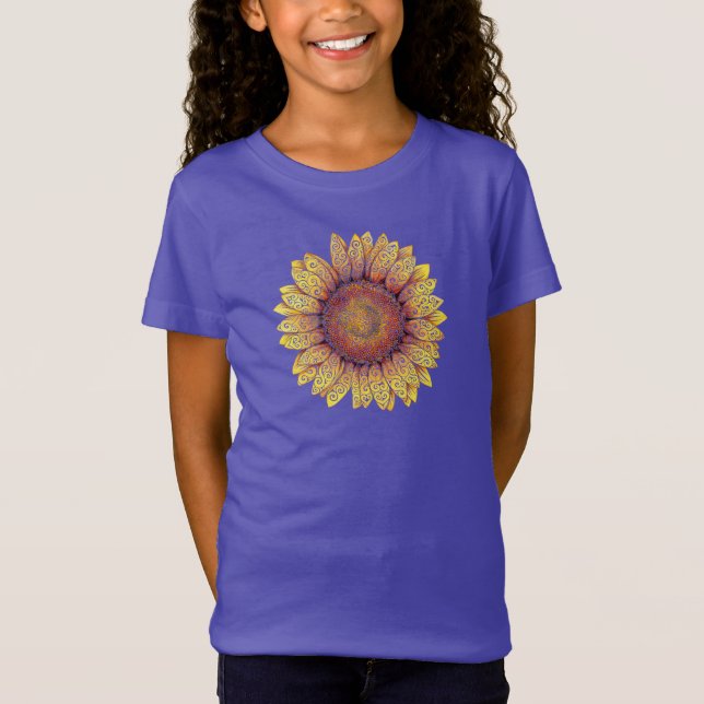 Camiseta Swirly Sunflower (Anverso)