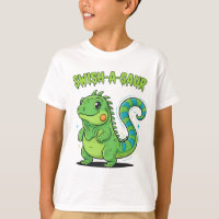 Swish-A-Saur Iguana Dinosaur Lindo con Swi Rayado