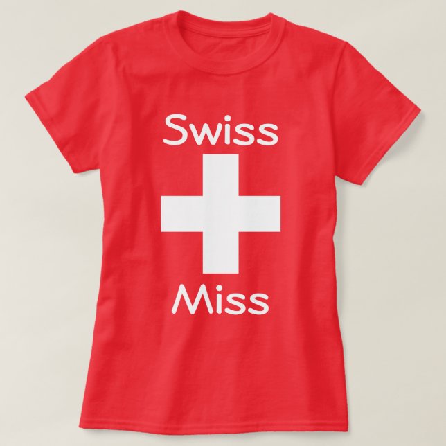 Camiseta Swiss Miss (Diseño del anverso)