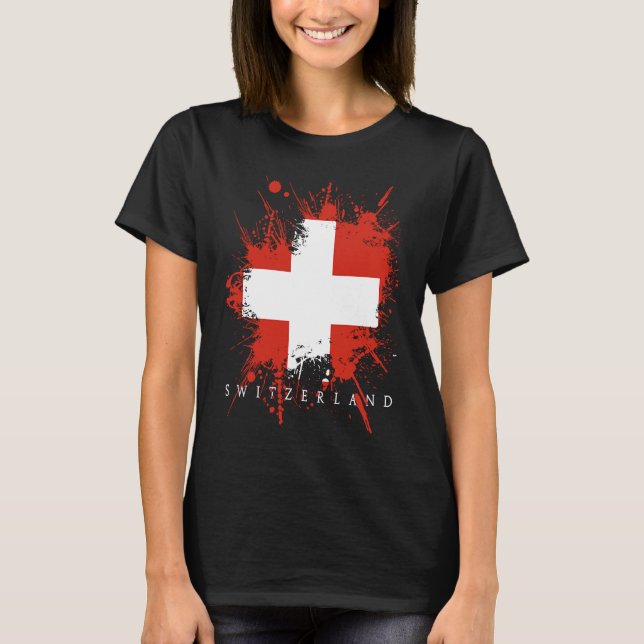 Camiseta Switzerland Flag Bern Genf State Nationality (Anverso)
