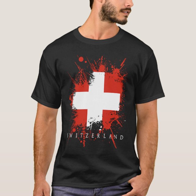 Camiseta Switzerland Flag Bern Genf State Nationality (Anverso)