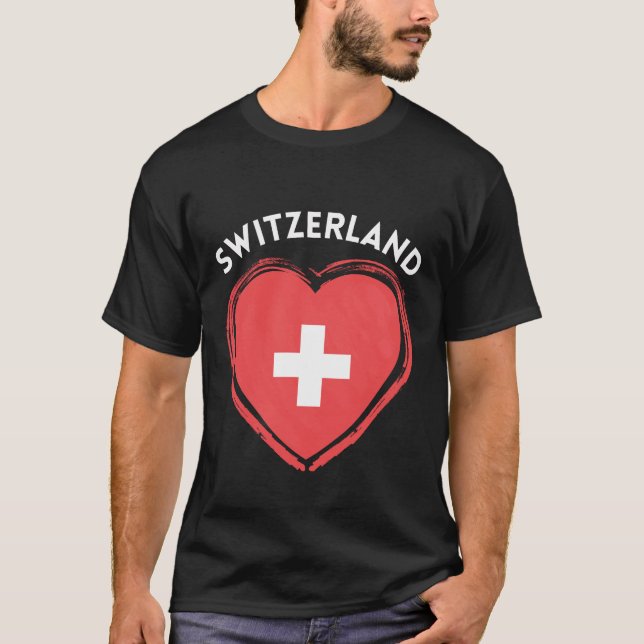 Camiseta Switzerland heart (Anverso)
