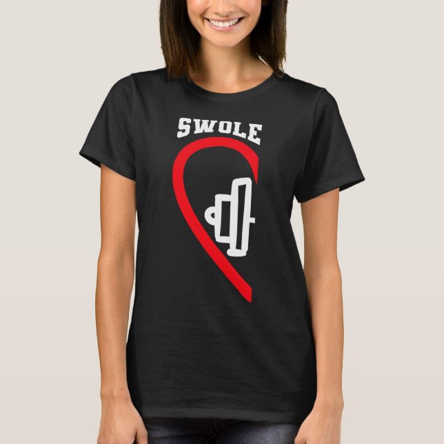Camiseta Swole Mates Cute Workout Parejas Correspondientes  (Anverso)
