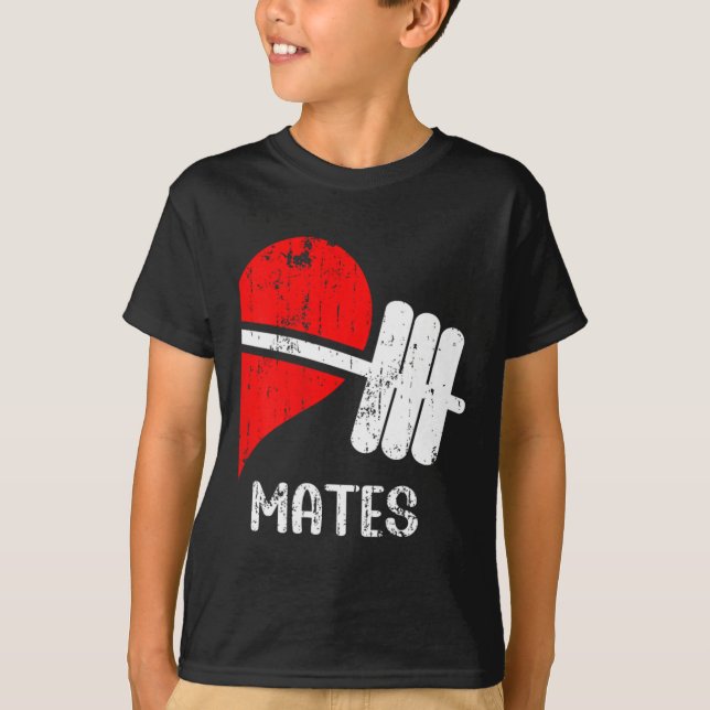 Camiseta Swole Mates Parejas Coincidiendo Gym Funny Tee Wei (Anverso)
