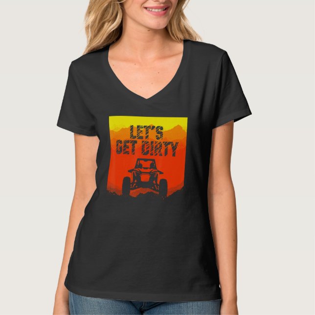 Camiseta SxS Get Dirty Mountains Sunset (Anverso)
