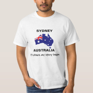 Camiseta SYDNEY Australia es donde mi historia comienza