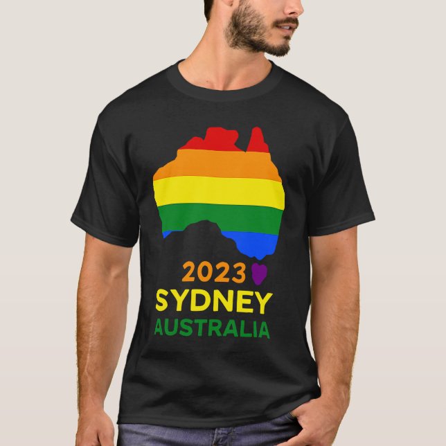 Camiseta Sydney Australia Gay and Lesbian Pride (Anverso)