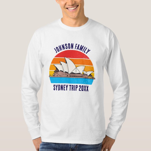 Camiseta Sydney Australia Opera House Custom Long Sleeve (Anverso)