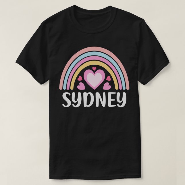 Camiseta Sydney Australia para las mujeres que pavonean el  (Diseño del anverso)