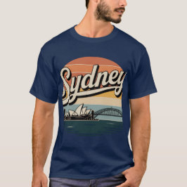 Camiseta Sydney Australian Retro Sunset Graphic T-Shirt