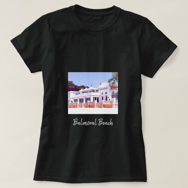 Camiseta Sydney Balmoral Beach retro Bathers Pavillion (Diseño del anverso)