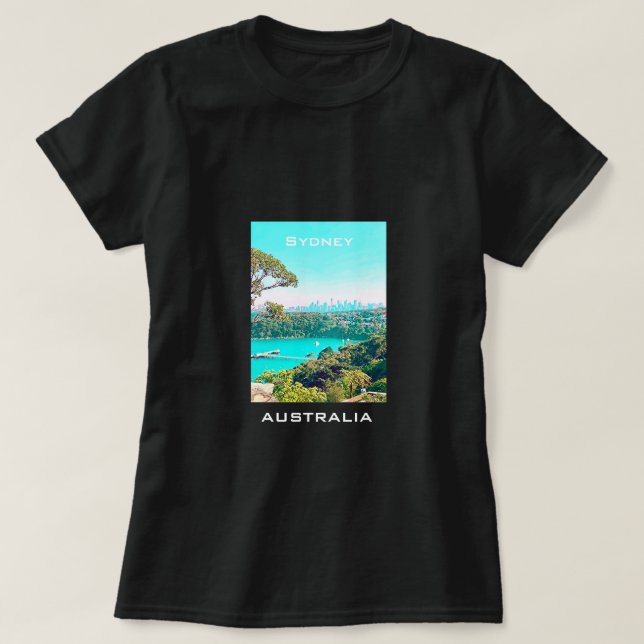 Camiseta Sydney Harbour Skyline view Mosman (Diseño del anverso)