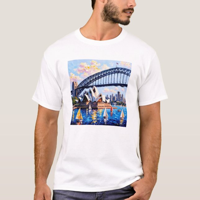 Camiseta Sydney Harbour Vibrance Tee (Anverso)