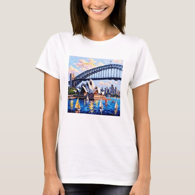 Camiseta Sydney Harbour Vibrance Tee (Anverso)