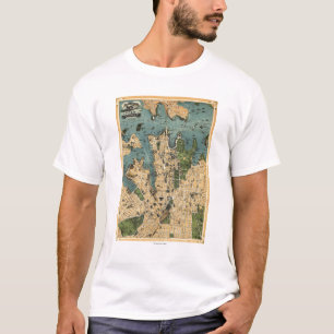 Camiseta Sydney, mapa de AustraliaPanoramic