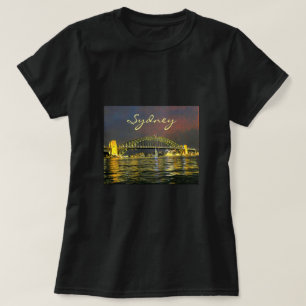 Camiseta Sydney por la noche Harbour Bridge Australia