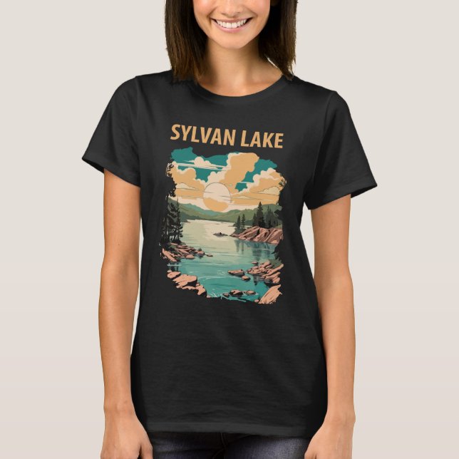 Camiseta Sylvan Lake SD Pine Green Viaje (Anverso)
