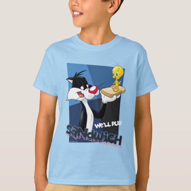 Camiseta SYLVESTER™ Y TWEETY™ "Nosotros jugaremos sándwich" (Anverso)