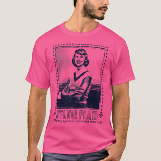 Camiseta Sylvia Plath Retro Fan Art Design 1