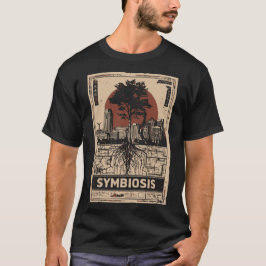 Camiseta SYMBIOSIS Naturaleza Ciudad Raíces Poster | Retro