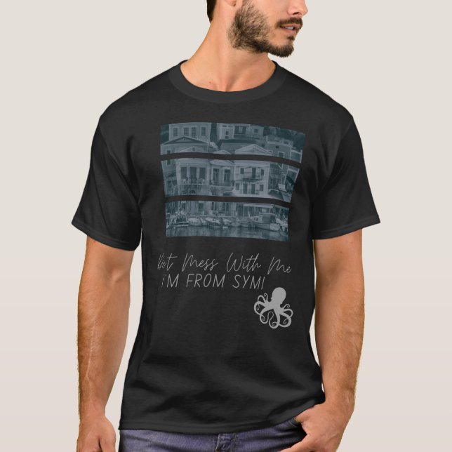 Camiseta Symi Grecia Para Hombres (Anverso)